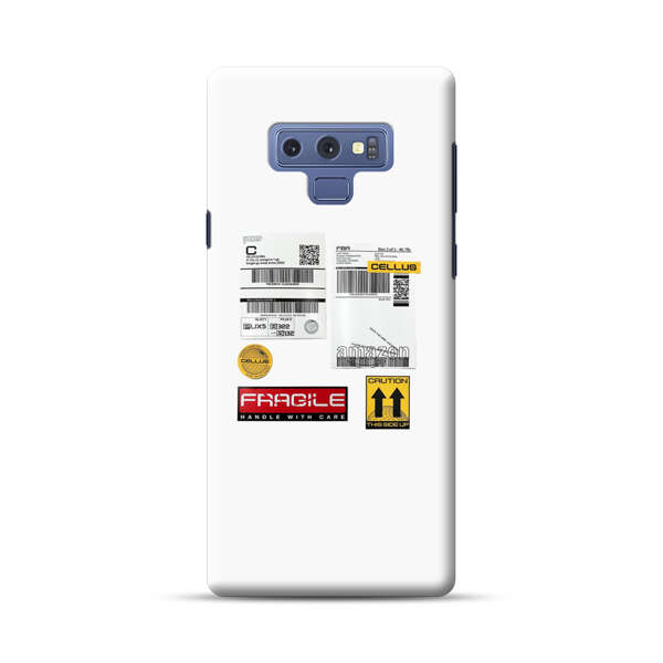Shipping Labels and Fragile Handling Stickers Samsung Galaxy Note 9 Hard Case