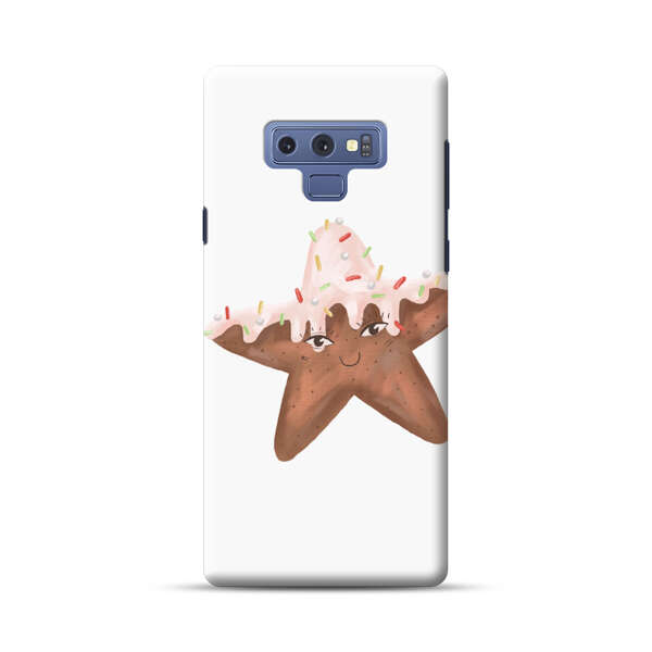 Smiling Gingerbread Star Cookie Samsung Galaxy Note 9 Hard Case