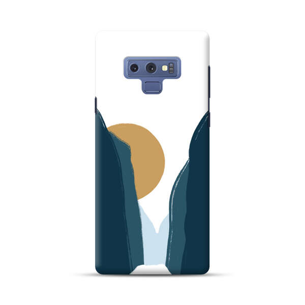 Sunset Between Dark Cliffs Samsung Galaxy Note 9 Hard Case