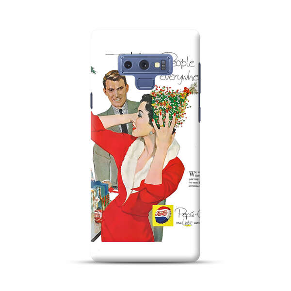 Vintage Pepsi-Cola Holiday Advertisement Samsung Galaxy Note 9 Hard Case