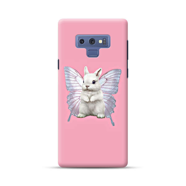 White Bunny with Butterfly Wings Samsung Galaxy Note 9 Hard Case
