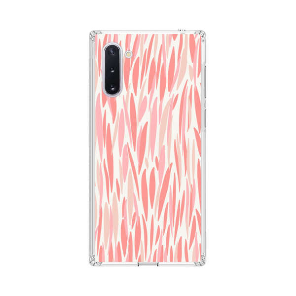 Abstract Coral Wavy Lines Pattern Samsung Galaxy Note10 Case