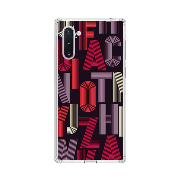 Abstract Letters Pattern Samsung Galaxy Note10 Case