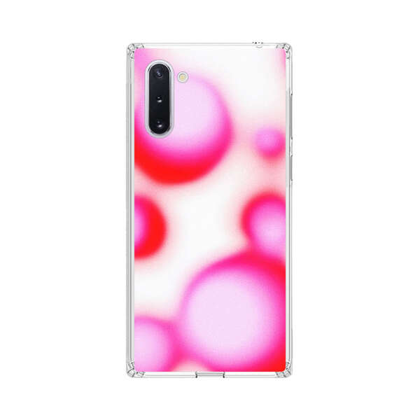 Abstract Pink and Red Blurry Circles Samsung Galaxy Note10 Case