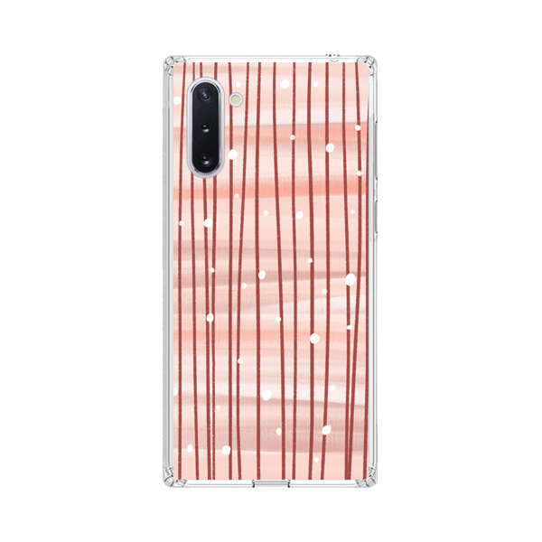 Abstract Vertical Lines Pink Pattern Samsung Galaxy Note10 Case