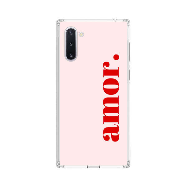 Amor Love Bold Red Text Samsung Galaxy Note10 Case
