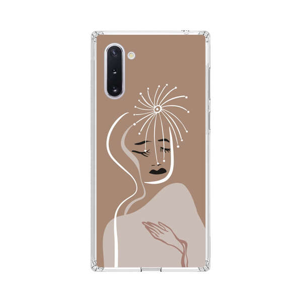 Artistic Abstract Portrait with Serene Face Samsung Galaxy Note10 Case