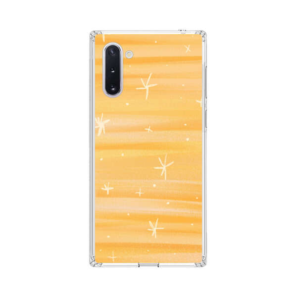 Bright Orange Star Pattern Samsung Galaxy Note10 Case