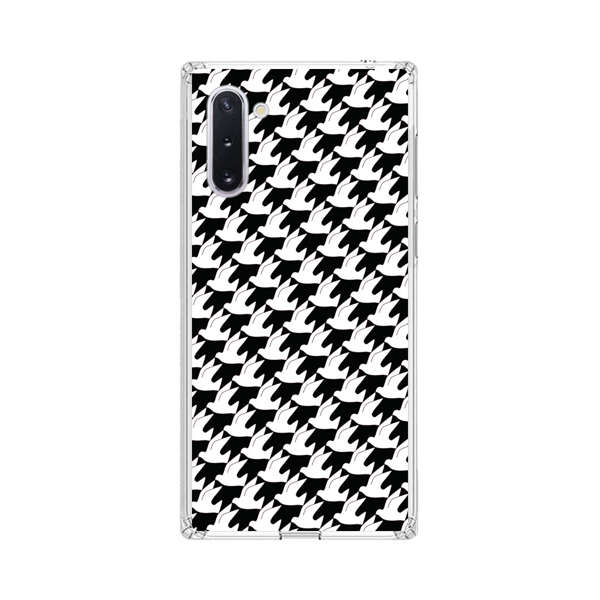 Classic Black and White Houndstooth Pattern Samsung Galaxy Note10 Case