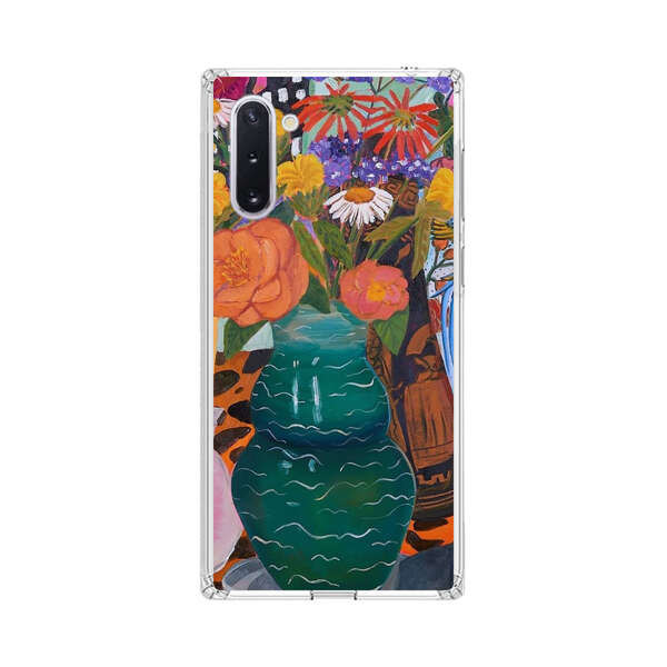 Colorful Still Life with Flower Vases and Shell Samsung Galaxy Note10 Case
