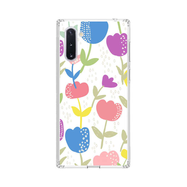 Colorful Tulip Floral Pattern Samsung Galaxy Note10 Case