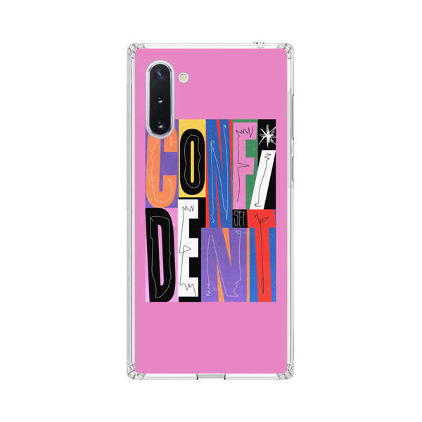 Confident Bold Colorful Typography Samsung Galaxy Note10 Case