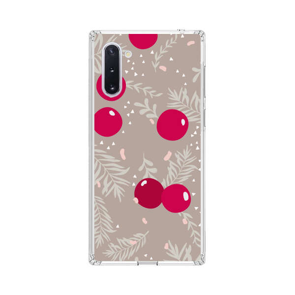 Cranberries and pine branches holiday pattern Samsung Galaxy Note10 Case