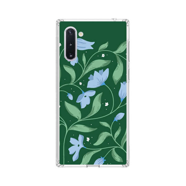Delicate Blue Floral Illustration Samsung Galaxy Note10 Case