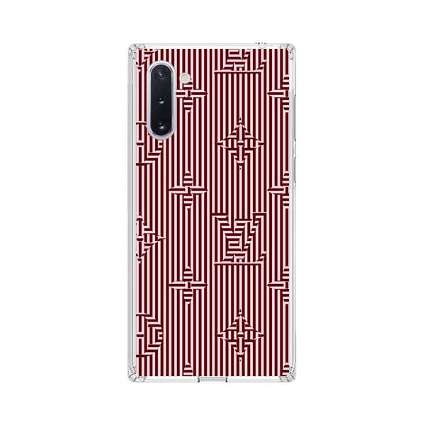 Intricate Geometric Striped Pattern Samsung Galaxy Note10 Case