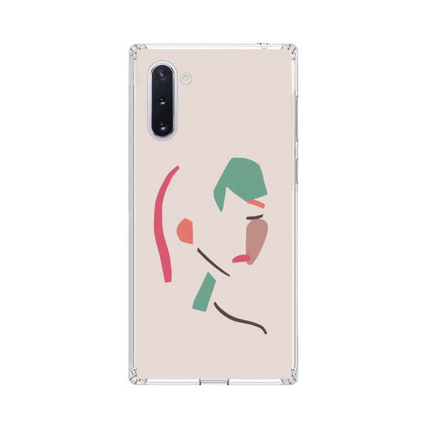 Minimalist Abstract Line Art Woman Face Samsung Galaxy Note10 Case