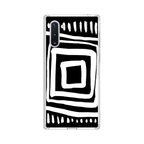 Minimalist Geometric Black and White Design Samsung Galaxy Note10 Case