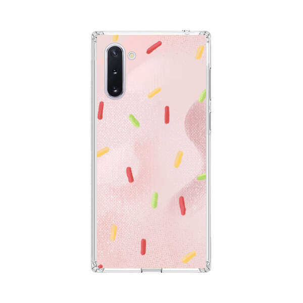 Pastel Pink Sprinkles Pattern Samsung Galaxy Note10 Case