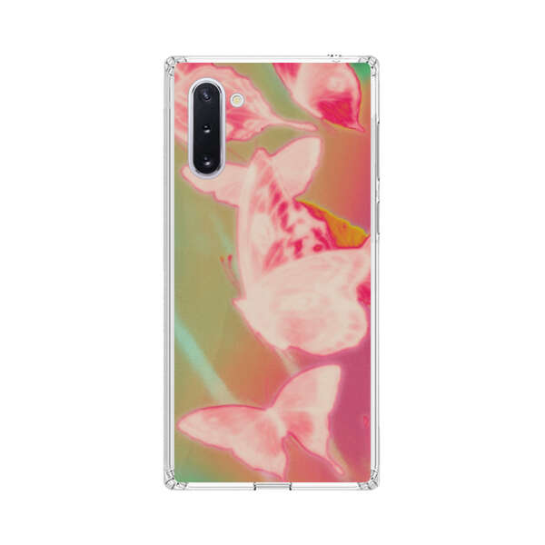 Pink Butterflies Dreamy Colorful Background Samsung Galaxy Note10 Case