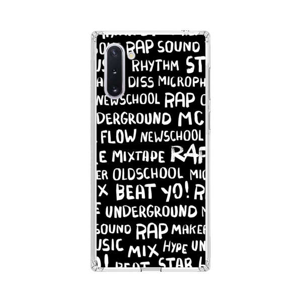Rap Hip Hop Words Collage Samsung Galaxy Note10 Case
