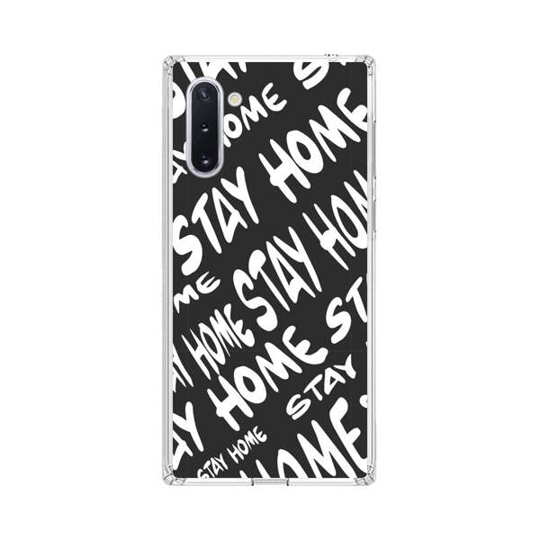 Stay Home Pattern Samsung Galaxy Note10 Case
