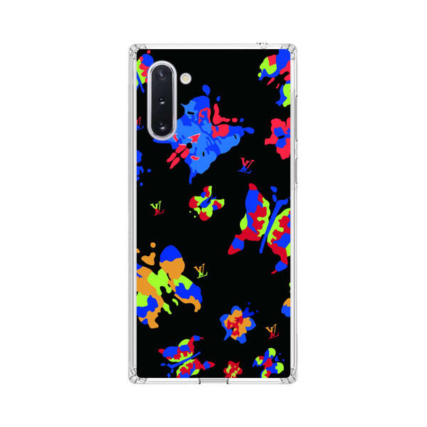 Vibrant Abstract Butterflies and Floral Splashes Samsung Galaxy Note10 Case