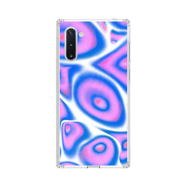 Vibrant Abstract Pink and Blue Swirl Pattern Samsung Galaxy Note10 Case