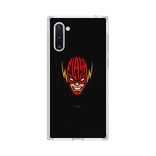 Vibrant Superhero Face with Lightning Bolts Samsung Galaxy Note10 Case