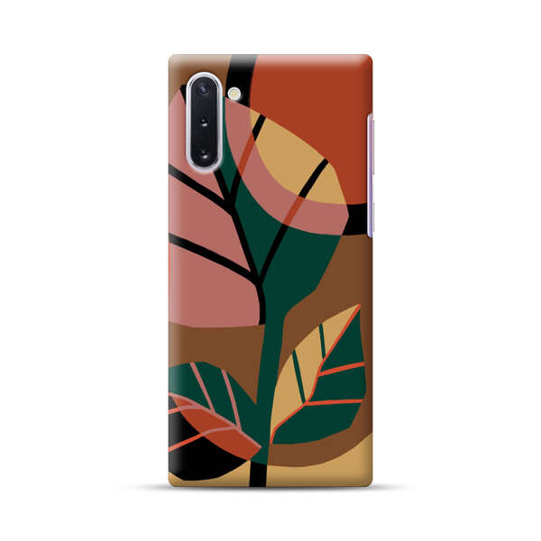 Abstract Geometric Leaves Design Samsung Galaxy Note10 Hard Case