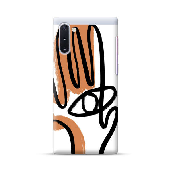 Abstract Minimalist Hand with Eye Samsung Galaxy Note10 Hard Case