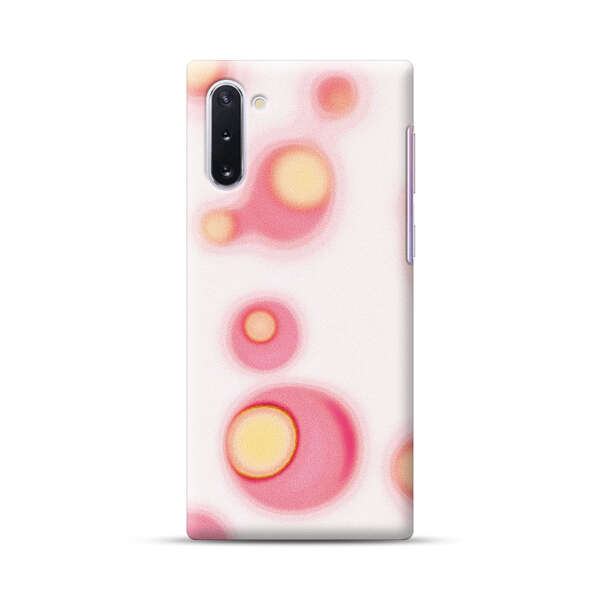 Abstract Pink and Yellow Blobs Samsung Galaxy Note10 Hard Case