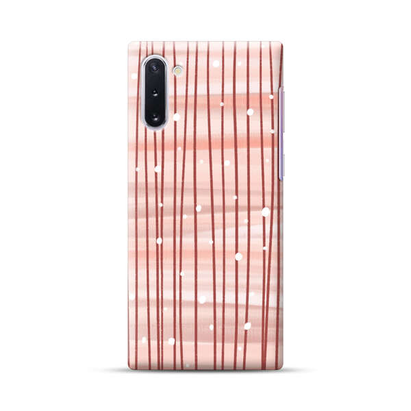 Abstract Vertical Lines Pink Pattern Samsung Galaxy Note10 Hard Case