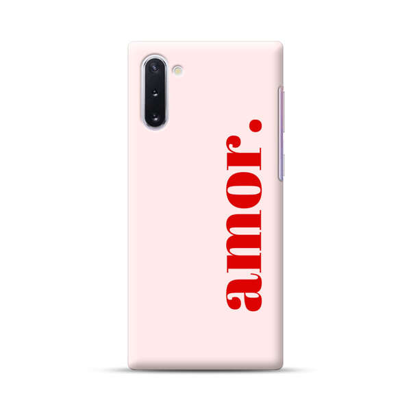 Amor Love Bold Red Text Samsung Galaxy Note10 Hard Case