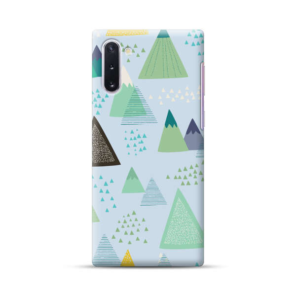 Colorful Abstract Mountain Pattern Samsung Galaxy Note10 Hard Case