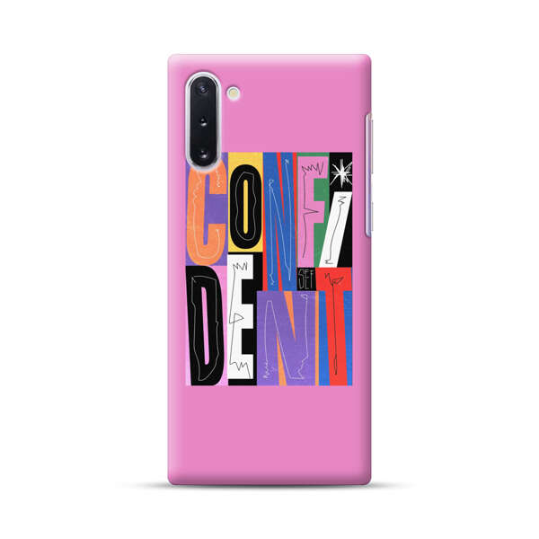 Confident Bold Colorful Typography Samsung Galaxy Note10 Hard Case