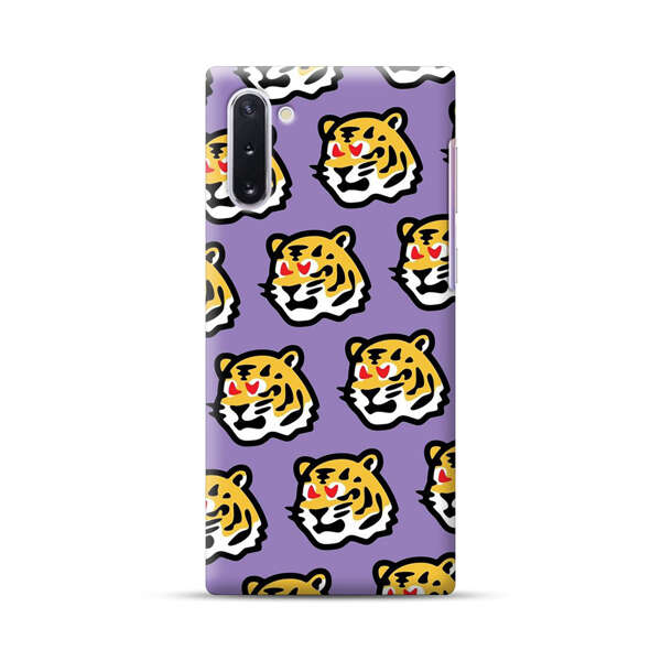 Cute Tiger with Heart Eyes Pattern Samsung Galaxy Note10 Hard Case