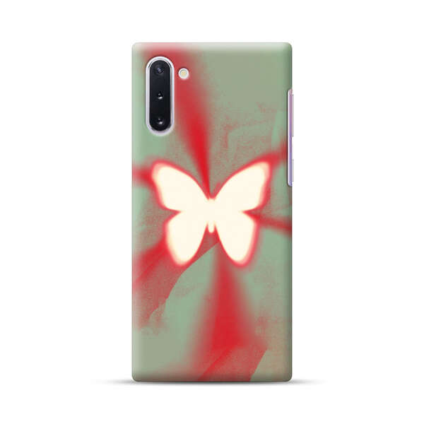 Glowing White Butterfly Abstract Radiant Design Samsung Galaxy Note10 Hard Case
