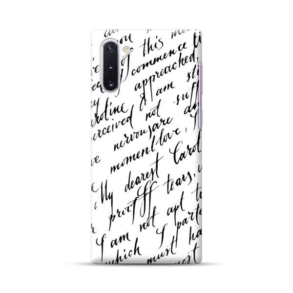 Handwritten Calligraphy Samsung Galaxy Note10 Hard Case