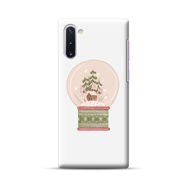 Holiday Snow Globe with Gingerbread House Samsung Galaxy Note10 Hard Case