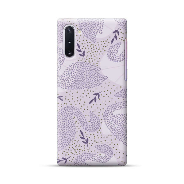 Lavender Swan Pattern Samsung Galaxy Note10 Hard Case