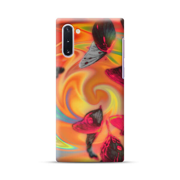 Psychedelic Butterflies Swirl Samsung Galaxy Note10 Hard Case