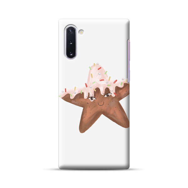 Smiling Gingerbread Star Cookie Samsung Galaxy Note10 Hard Case
