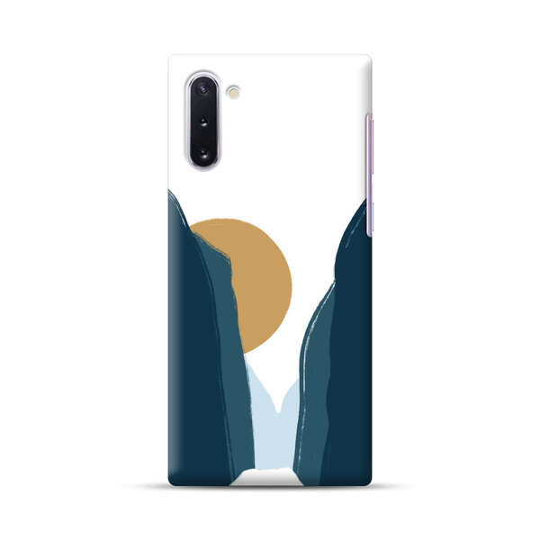 Sunset Between Dark Cliffs Samsung Galaxy Note10 Hard Case