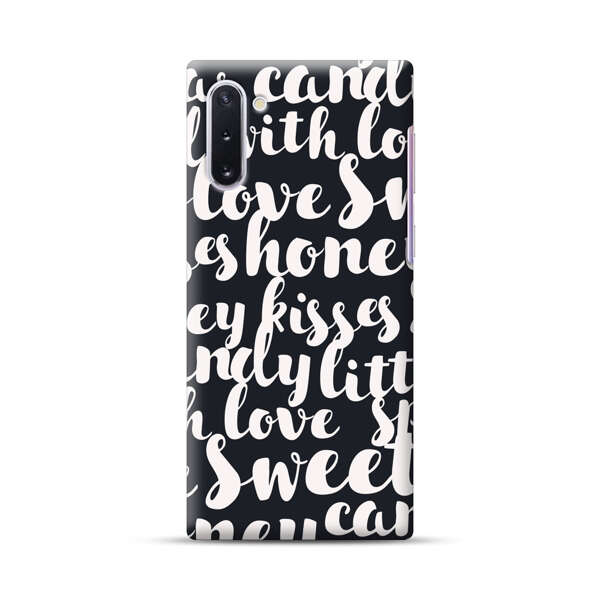 Sweet Honey Kisses Love Sugar Candy Pattern Samsung Galaxy Note10 Hard Case