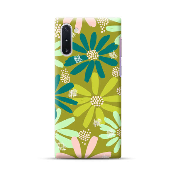Vibrant Floral Daisy Pattern Samsung Galaxy Note10 Hard Case