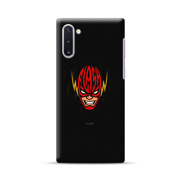 Vibrant Superhero Face with Lightning Bolts Samsung Galaxy Note10 Hard Case