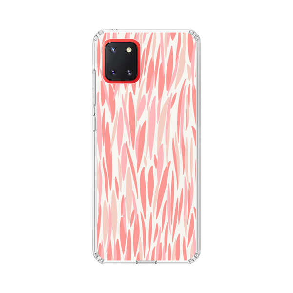 Abstract Coral Wavy Lines Pattern Samsung Galaxy Note10 Lite Case