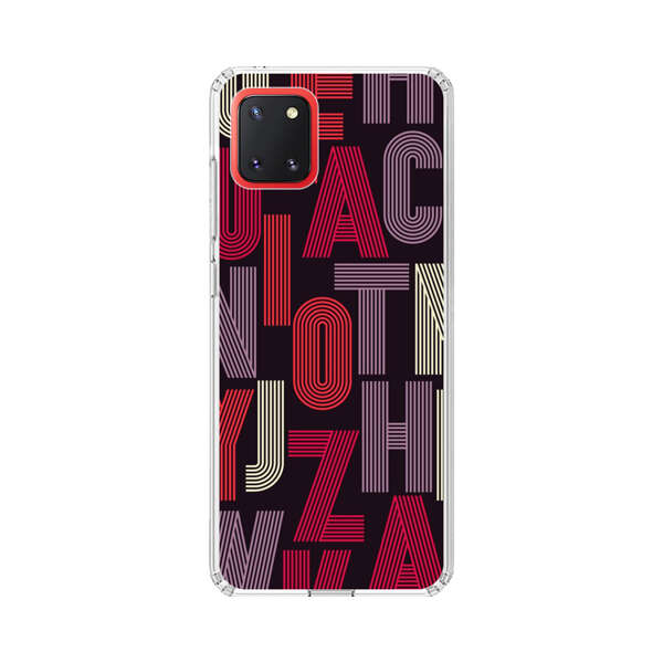Abstract Letters Pattern Samsung Galaxy Note10 Lite Case