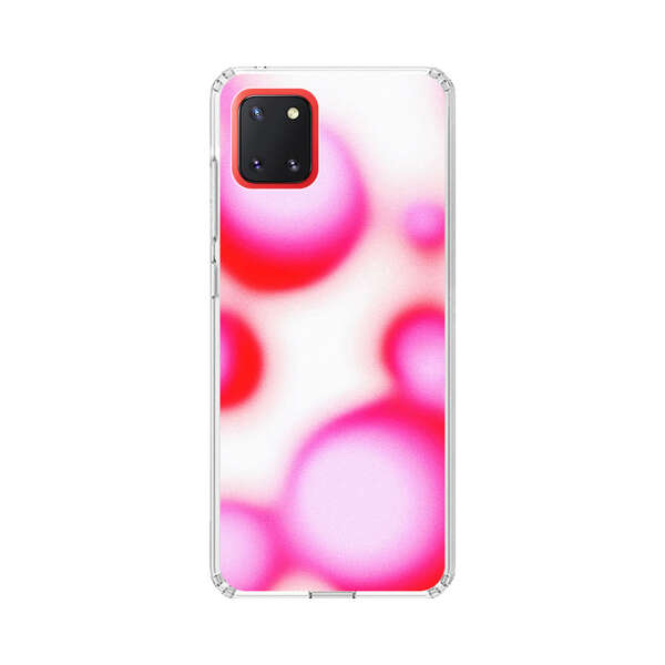 Abstract Pink and Red Blurry Circles Samsung Galaxy Note10 Lite Case