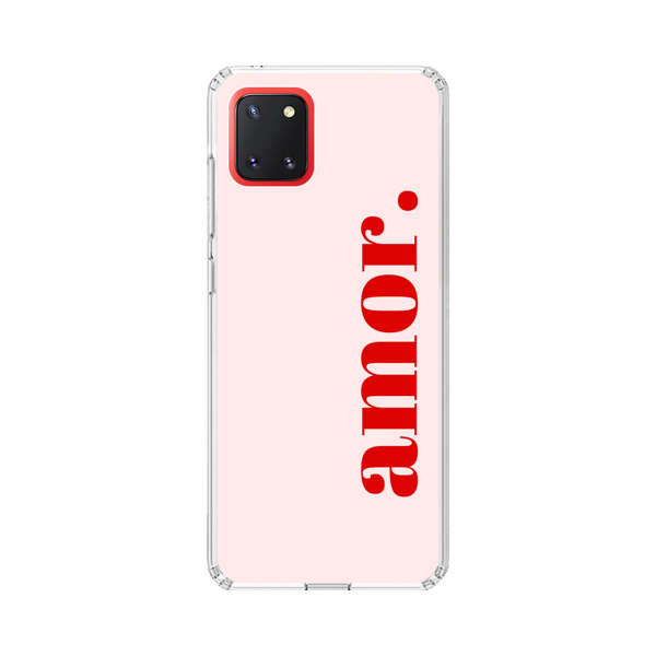 Amor Love Bold Red Text Samsung Galaxy Note10 Lite Case